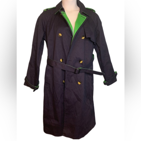 3.1 Phillip Lim for Target Jackets & Blazers - Phillip Lim navy blue with green trim trench coat military style Size L